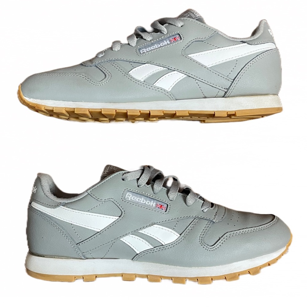 Reebok Classic Leather Cool Grey Sneakers sz 7 MENS